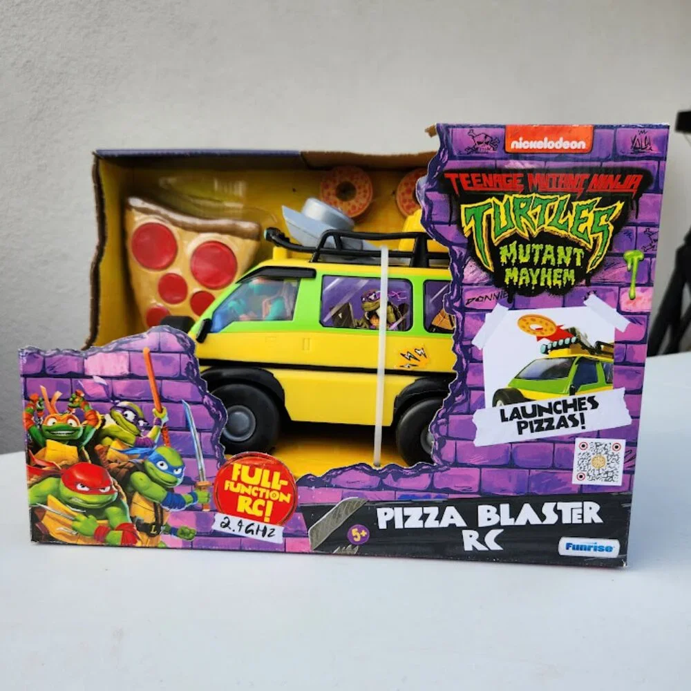 NEW TMNT RC Car Van Remote Control Teenage Mutant Ninja Turtles Toy Pizza Blaste
